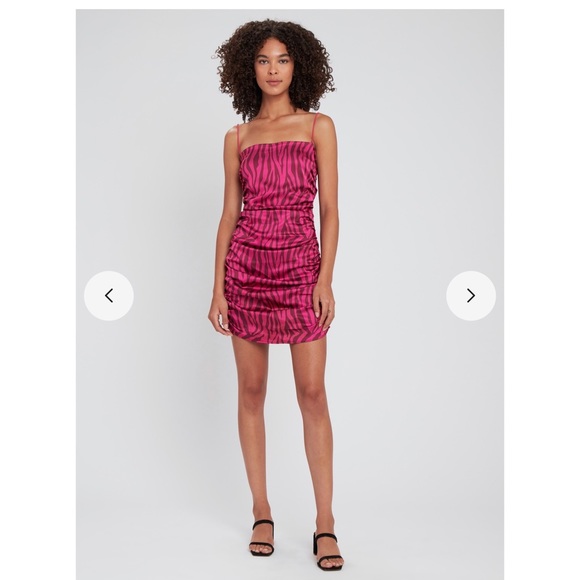 pink zebra print dress